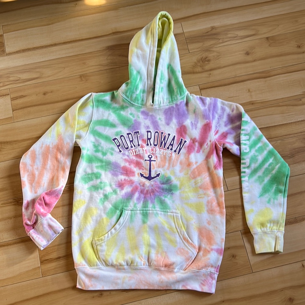 Tie dye Dizzy Lizzy’s hoodie, from Port Dover, Canada circa 2005
